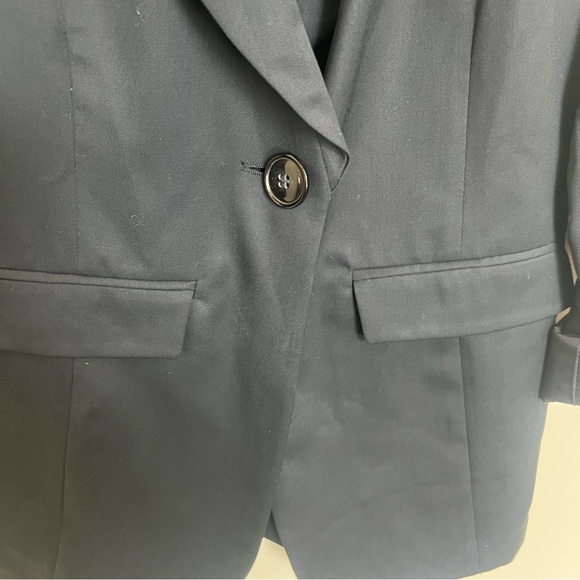 Armani Collezioni Women's Dark Blue Blazer, one button, sz 2 - Picture 3 of 5